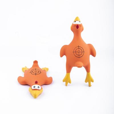 China Viable Chicken Toy Pet Latex Squeaky Chicken Toy For Small Medium Dogs for sale