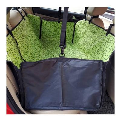 China Travel Green PVC Coating Car Back Seat Protector Dog Cover for sale