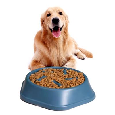 China Dogs Factory Wholesale New Design Dog Bone Bowl Slow Pet Feeder for sale