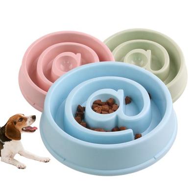 China Hot Selling Dogs Products Prevent Clogging Plastic Vomiting Bowl Dog Feeer Bowl for sale