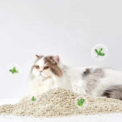 China OEM Viable Natural Mixed Bentonite Cat Litter Tofu Clumping for sale