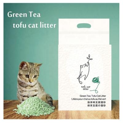 China Bluk Viable Natural Plant Cat Litter Easy Bundling Dust Proof Degradable Tofu for sale