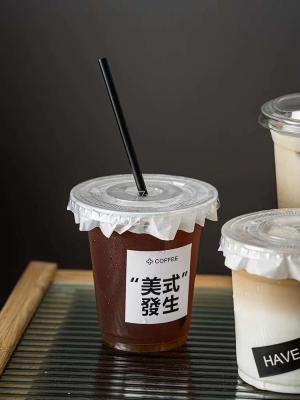 Chine Café froid de bulle de thé de Smoothies 90mm jetables faits sur commande de tasses buvant les tasses en plastique d'animal familier à vendre