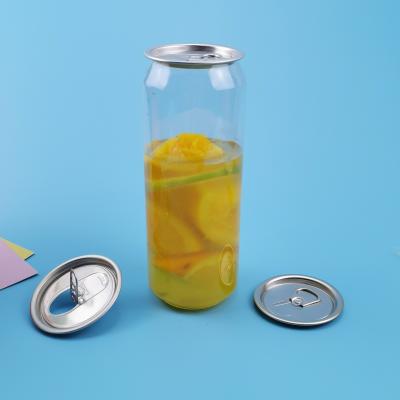 China 202 Easy Open 53mm Shrink Labeling 0.5l Plastic Juice Jar for sale