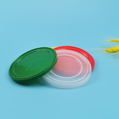 China 53mm Aluminum Tinplate Can Food PE Plastic Lids for sale