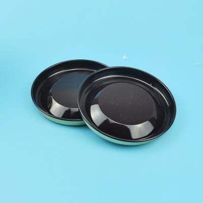 China Convex Flat Embossed Paper Tube Stretch Tinplate Lid for sale