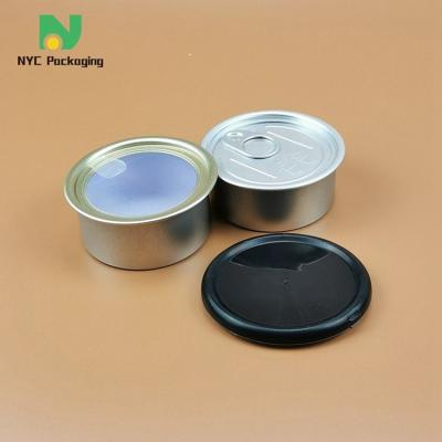 China Custom Metal Ring Pull Cannabis Tin Packaging Empty Tuna Fish Tin Can for sale