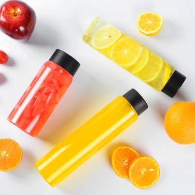 Cina 300ml 500ml Juice Bottles For Beverage eliminabile di plastica trasparente in vendita