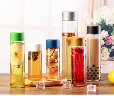 China 350ml 500ml Voss diseñan la tapa plástica de Juice Bottle With Colored Screw en venta