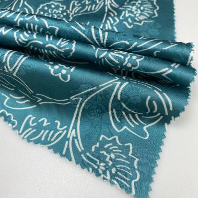 China Yard Price Rayon Jacquard Printed Fabric Organic Wrinkle Resistant With Flower Pattern for sale