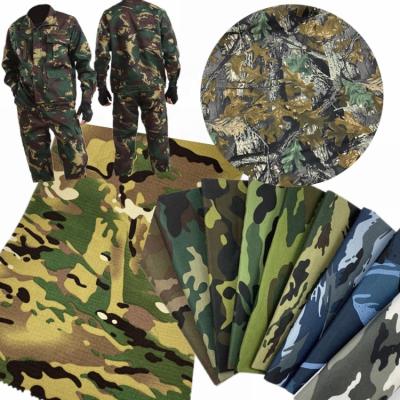 China Waterproof high quality 195GSM woven army printed twill camouflage windproof fabric for pants for sale