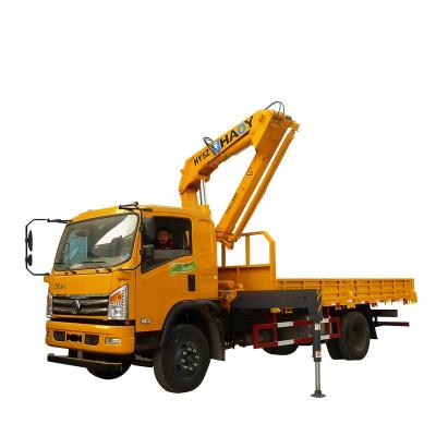 China TRUCK CRANE HAOYI truck mounted crane 5ton hydraulic knuckle boom crane lifting high 11m for trailer or truck for sale