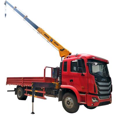 China TRUCK CRANE 5Ton Hydraulic Straight Arm Crane With Wireless Remote Controller for sale