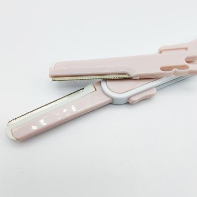 China Eco-Friendly Material And Super Quality Stainless Steel Blade Leg Eyebrow Shaper Foldable Straight Razor for sale