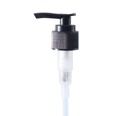 China Non Spill 24/400 24/410 Black Plastic Lotion Pump Head for Hand Sanitizer Bottle Cosmetic Bottle for sale