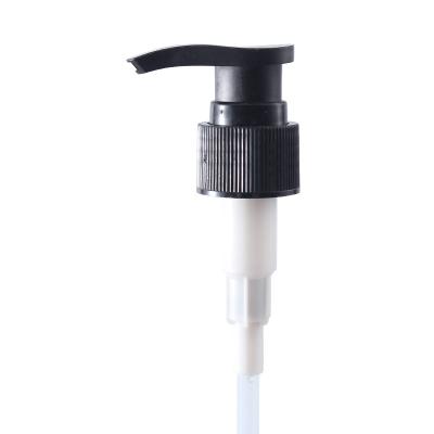 China Non Spill 24/400 Black Plastic Lotion Hand Pump for Bottle Lid Custom Order Accepted for sale