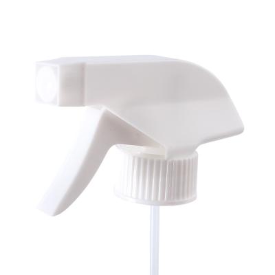 China Bottle Stopper White Plastic Pump Trigger Sprayer Bottle 28/410 28/400 for Cleaning for sale