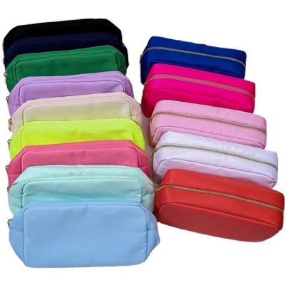 China Fashion New durable Makeup bag ladies towel embroidery logo Cosmetic Bag large capacity Nylon pouch can be customized for sale