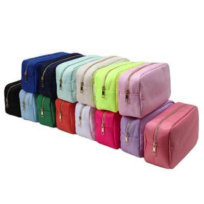 China Fashion Rts nylon durable cosmetic bag women's towel embroidery logo cosmetic box large capacity popular cosmetic bag for sale