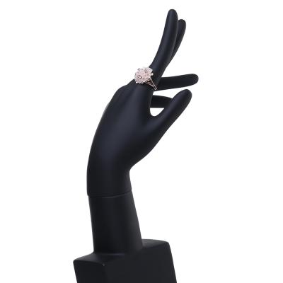 China Jewellry Store UK Warehouse Matte Black Ring Stand Holder Jewelry Display for Ring Jewelry Finger Stand for sale