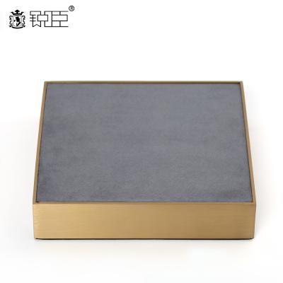 China High End Jewelry Display Custom Jewelry Display Tray , PU Leather Display Tray For Jewelry And Watch Case for sale