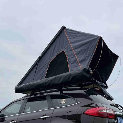 China Diagonal Bracing Type Wild Car Top Aluminum Sun Shade Roof Top Tents Roof Top Tents Land Tent for sale