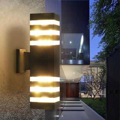 China Outdoor Tempered Glass Down Wall Light 3W 6W 12W 20W Led Sconce Outdoor Waterproof IP65 Led Wall Lamp for sale