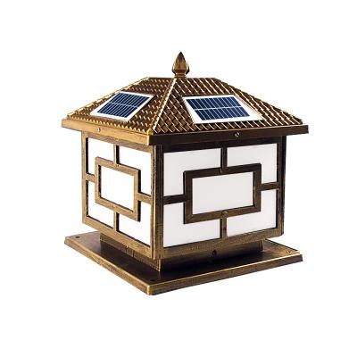 China Best Selling Garden Pillar Gate Post Gate Post Lights With Led Solar Garden Pillar Lights for sale