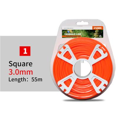 China TRIMMER 2-Stroke LINE 3.0mm/55m/Square Weed Eater Lawn Mower Grass Trimmer Brush Cutter Blade For Grass Brush Cutting for sale