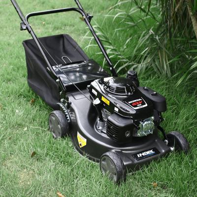 China 4-Stroke 5.5 HP 163cc Gasoline Engine Lawn Mower with 60L Grass Catcher 46 cm Cutting Width, GT BRAND for sale