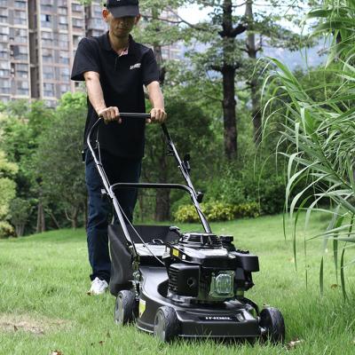 China 2021 High Quality Battery Tools 4-Stroke 2021 Hand Push Automatic Garden Mower Cordless Machine Lawn Mower for sale