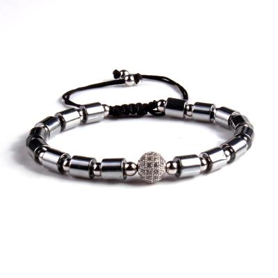 China Trendy Fashion Jewelry Diamond Ball Bracelet For Man Pulsera Hombres for sale