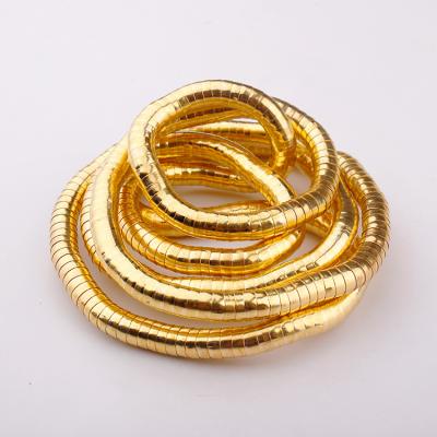 China Fashionable Bendable Necklace Gold Alloy Snake Chain Necklace for sale