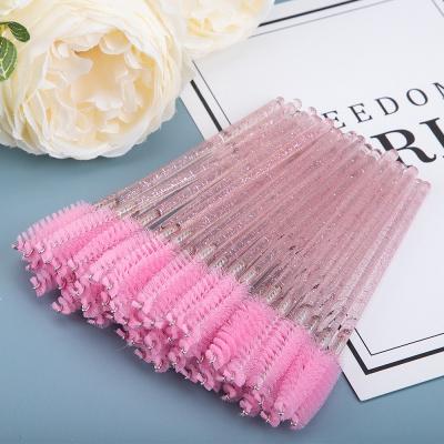 China Non-toxic Reusable Eyebrow Brush Tube Eyebrow Brush For Eyelash Extension Make Up Disposable Eyelash Brush for sale