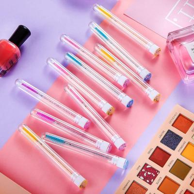 China Non-Toxic Retractable Spooly Pink Lash Brush Magic Wand Silicone Mascara Cepillos Eyebrow Spoolie For Eyelashes for sale