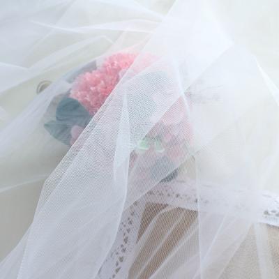 China 3meter and 1.5mete wide amerian tulle fabric viable for veil and wedding for sale