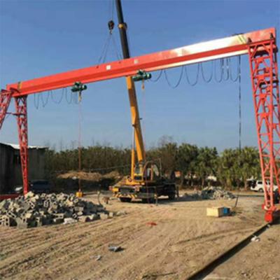 China Gantry Crane Mh Single Beam 3 To 20 Ton Portable Gantry Crane With Electric Crane for sale