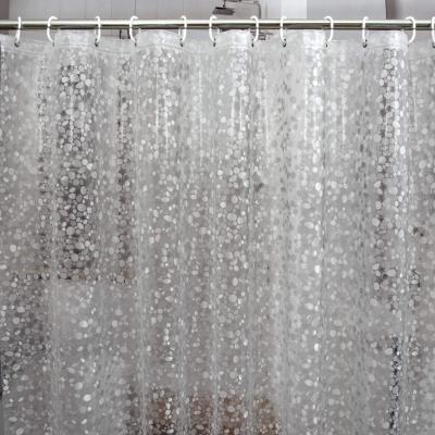 China Durable Waterproof PEVA Liner Shower Curtain Custom Bathroom Shower Curtain for sale