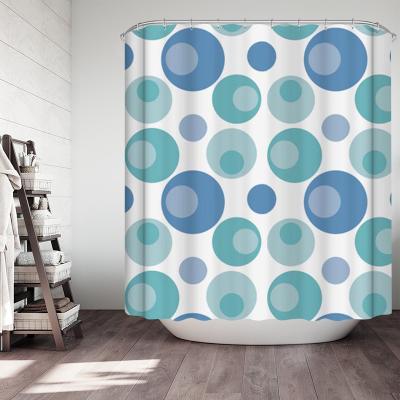 China 2021 Sustainable Fashion Modern Custom Digital Printing Peva Rust Resistant Waterproof Bathroom Shower Curtain for sale