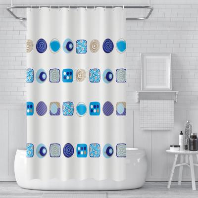 China Peva Shower Curtain Durable High Quality Waterproof Bathroom Rust Proof Printed Shower Curtain for sale