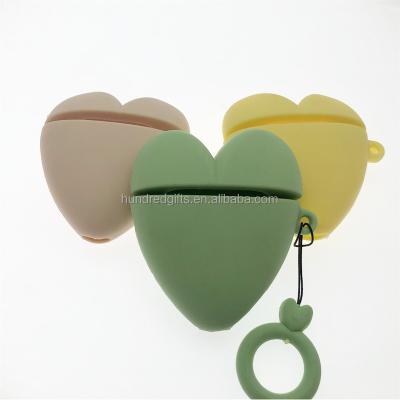 China For Earphone Heart Shape Silicone Cases For Apple Airpods 1/2 Protective Wireless Earphone Cover For Apple Air Pods Charging Box Bags for sale