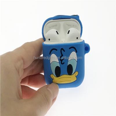 China Easy Cute 3D Pink Animal Duck Wireless Earphone Case For Airpods 1/2/pro for sale