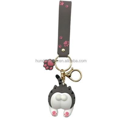 China Gift Factory OEM Custom Soft Key Chain Design 2D or Souvenir 3D Custom Logo Any Shape Silicone Mold PVC Rubber Key Chain for sale