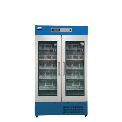 China HYC-L660 4 Celsius Upright Double Door Blood Bank Medical Vaccine Refrigerator with CE and CFDA 1100*685*2080mm for sale