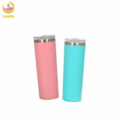 China Viable Hot Selling 20 Ounce Powder Coated Lean Insulated Tumbler Cups Stainless Steel Blanks Lean Tumbler for sale