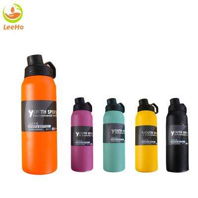 China Wholesale 1000ML PORTABLE Double Wall Vacuum Insulated Powder Coating Outdoor Sports Stainless Steel Water Bottle for sale