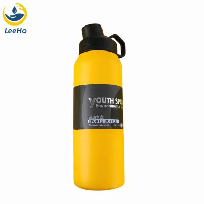 China PORTABLE Custom Sports Water Bottle Double Wall Thermos 1000ml Stainless Steel Drinking Thermos for sale