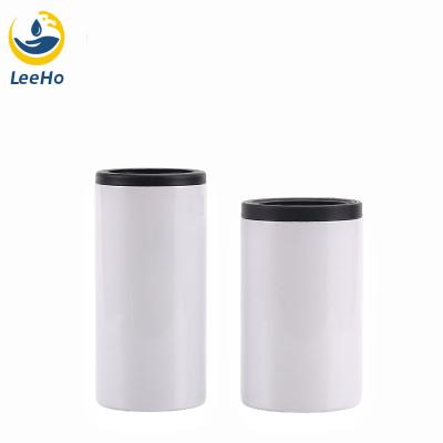 China 12oz Sublimation DIY Sublimation DIY White Slim Cup 304 Stainless Steel Straight Double Wall Mug for sale