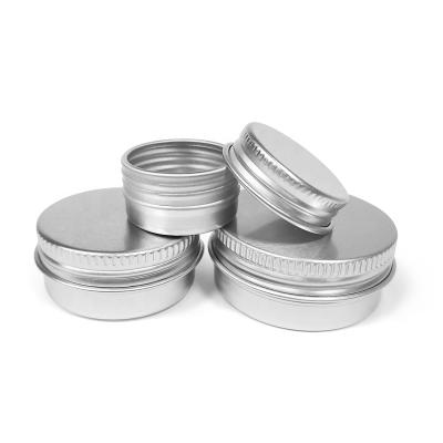 China 5g/10g/30g/30g/50g/60g/80g/100g/150g/200g/250g Silver Stain Cosmetics/Tin Can Round Aluminum Tin Can Packaging Container for sale