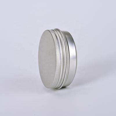 China Cosmetic 60g Aluminum Tins Aluminum Jar Aluminum Can With Screw Lid 60ml 68*25mm for sale